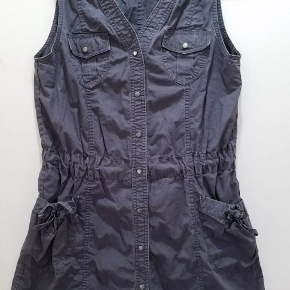 Hennin Sport Utility Shirt Dress | mini | size S | gray